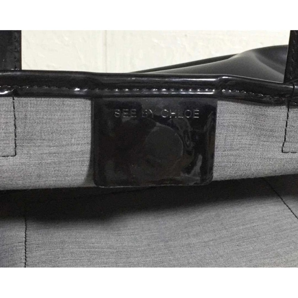 NWT See By Chloe Black Structured Tote with Modern Aesthetic - Picture 9 of 9